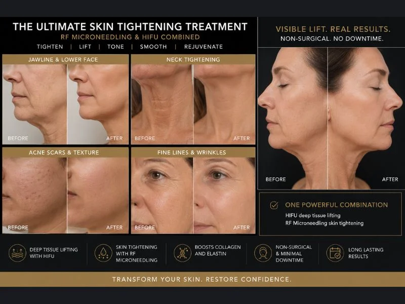 Results of combined treatment for the ultimate skin tightening treatment Bridge End